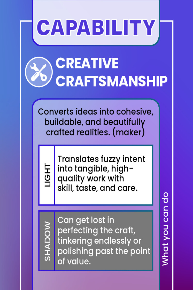CREATIVE CRAFTSMANSHIP
